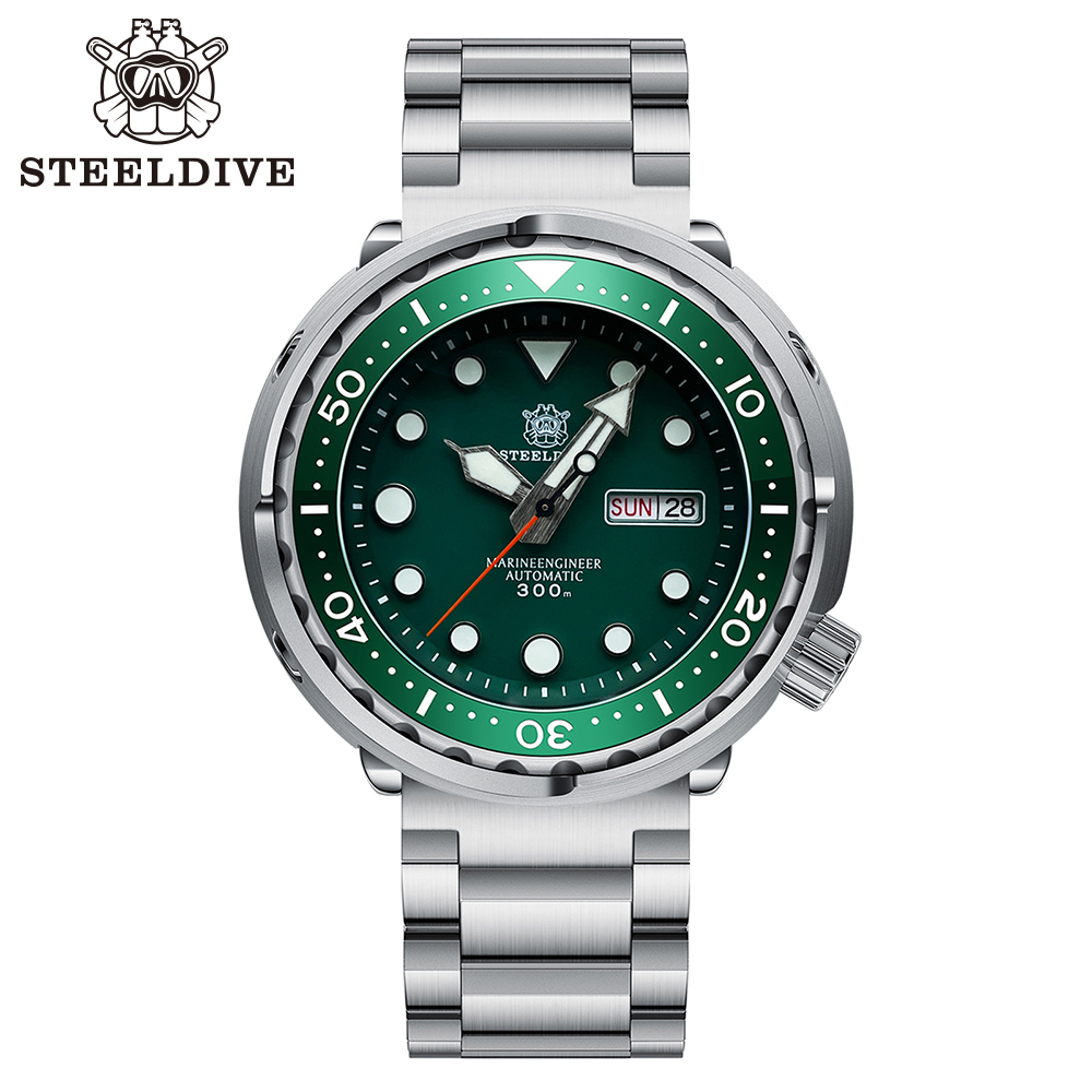 Seiko Watch Prospex - STEELDIVE SD1975W Black Dial Day and