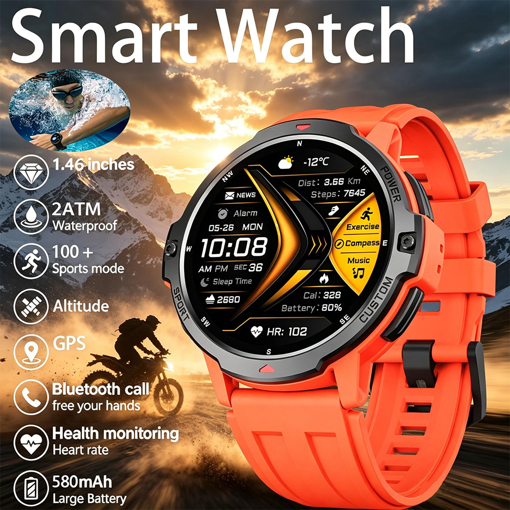 Smartwatch Timex Watches For Women - NEW 6-Axis Gyroscope Military GPS Smartwatch