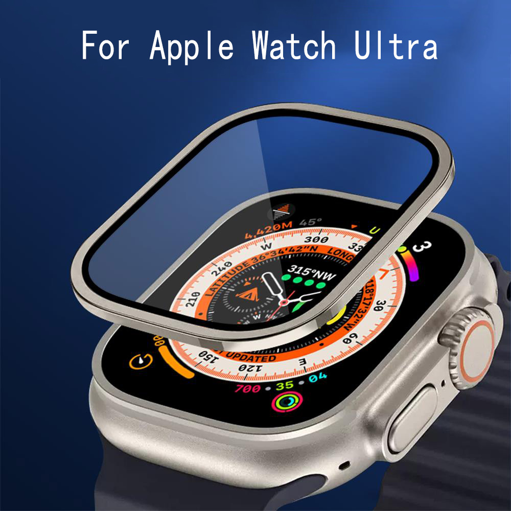 Apple Watch Band - Metal Bumper+Tempered Glass For Apple Watch