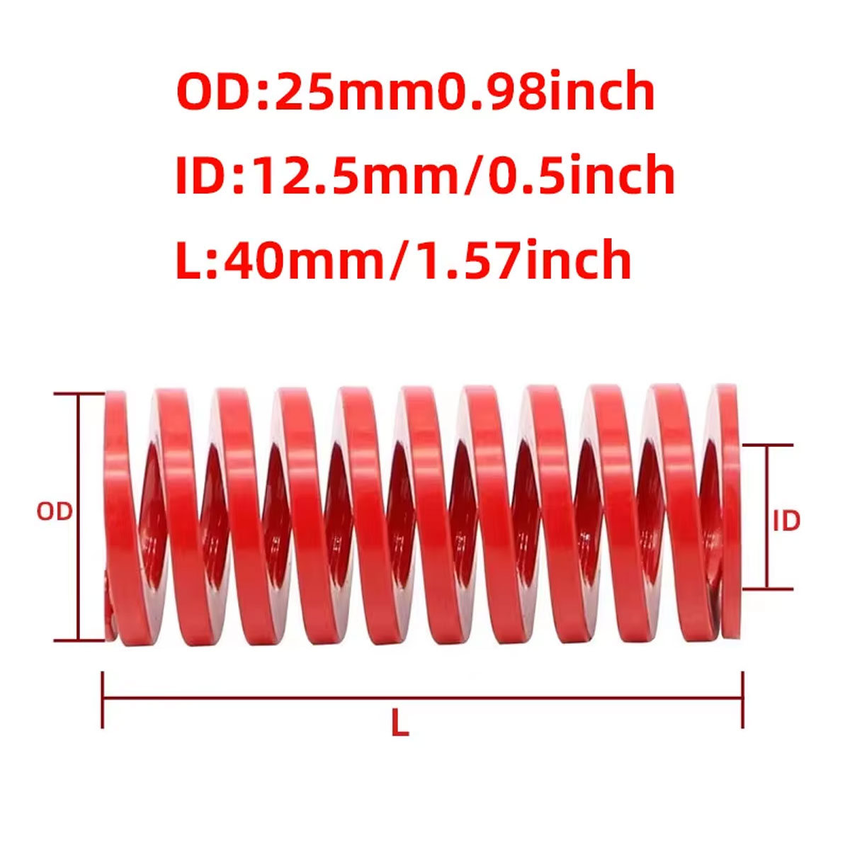 2PCS 25mm Red Die Spring For C - огляд і ціна Spring Bar Tool