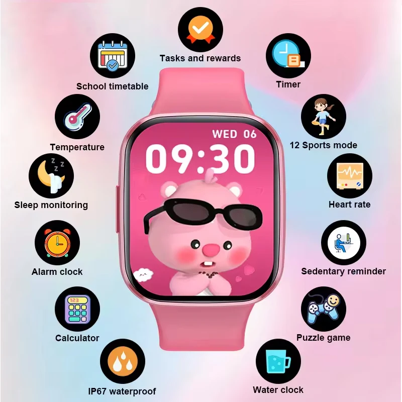 Student Smart Watches Kids Boy - огляд і ціна Smartwatch Watches Birthday Gift For Girls