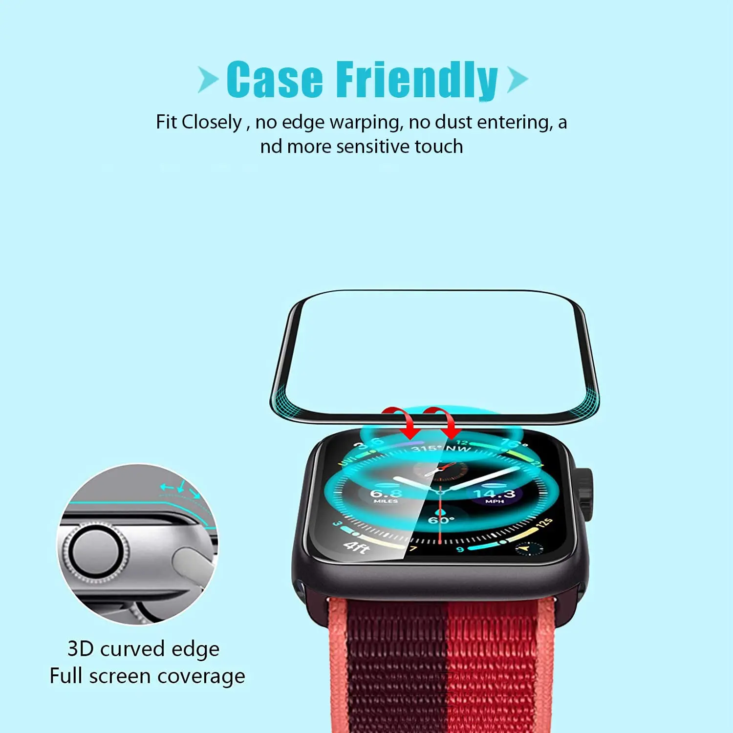 Screen Protector 3D Tempered F - огляд і ціна Apple Watch Band