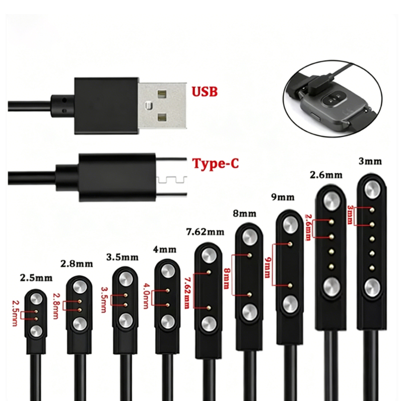 1PCS 2Pin 4Pin For Smartwatch  - огляд і ціна Smartwatch Watches For Kids