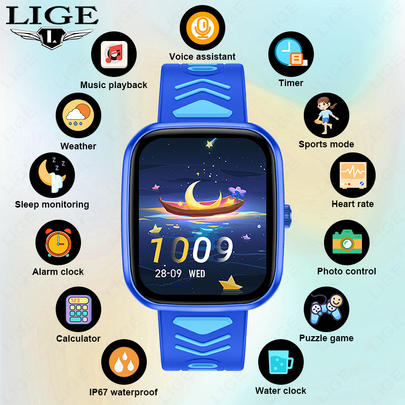 LIGE Kids Smartwatch Game Wate - огляд і ціна Smartwatch Watches Birthday Gift For Girls