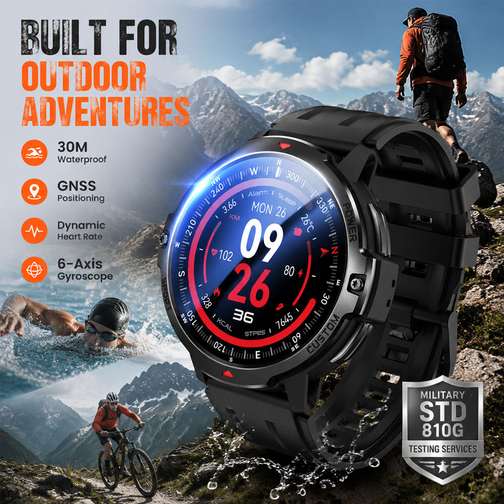 NEW 6-Axis Gyroscope Military  - огляд і ціна Smartwatch Timex Watches For Women
