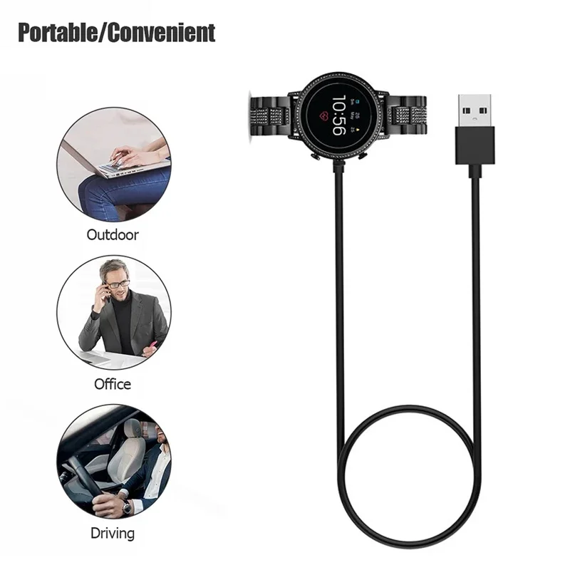 1M USB Magnetic Fast Charger D - огляд і ціна Fossil Watches Smartwatch Gen 4