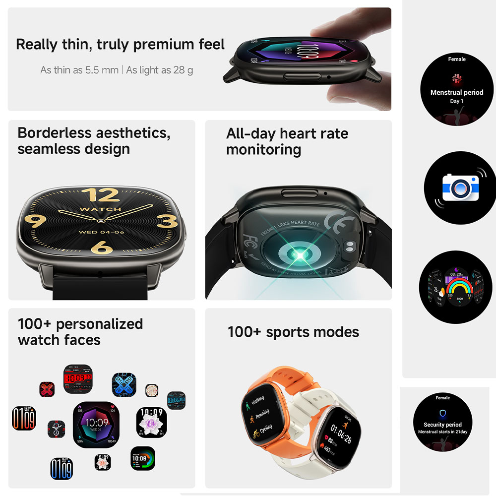 HD17 AIR AMOLED Fashion Smartw - огляд і ціна Smartwatch Stylish Watches For Women