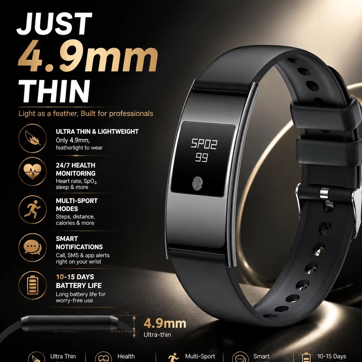 Ultra-Slim Stylish Smart Watch - огляд і ціна Smartwatch Stylish Watches For Women